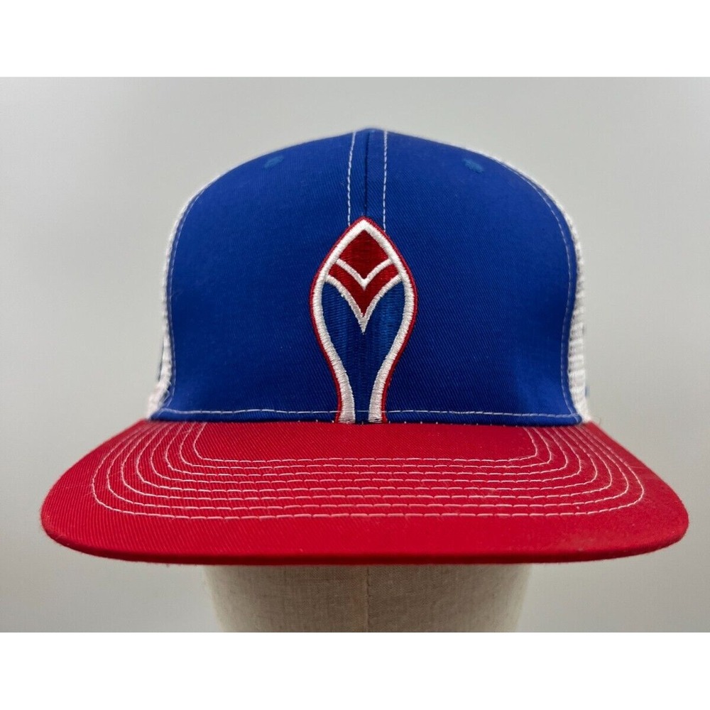 Atlanta Braves Trucker Hat 2017 Inaugural Season SunTrust Park NAPA Blue Red - Picture 1 of 5